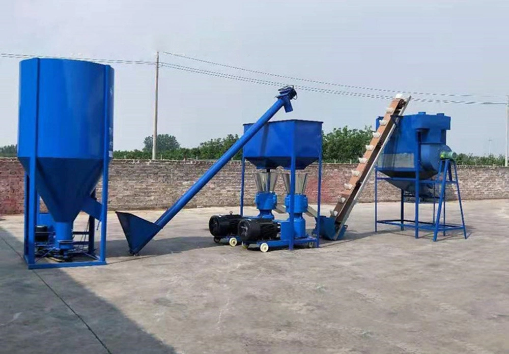 Small Animal Livestock Chicken Cattle Pig Feed Processing Production Line Plant