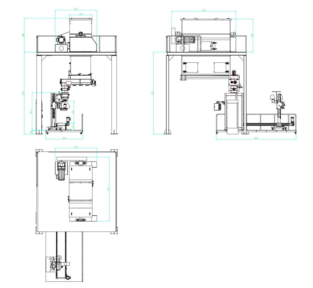 Feed Machinery Wet Material Weighing Packing Scale Machine Suits Fermentation Powder