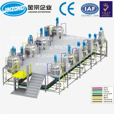 Jinzong Jya Полностью автоматическая машина для производства шампуней, Оборудование для смешивания производственной линии шампуня